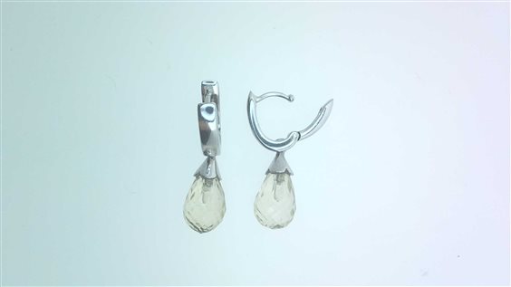 Ohrringe Sommer Dame Orecchini Pendenti in Weißgold Quarzo SCATTINO CIT P C/C 3.00 B - SCATTINO CIT P C/C 3.00 B